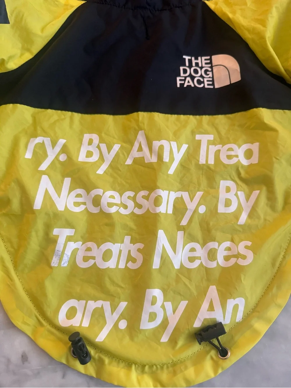 Pupreme x The Dog Face B.A.T.N. Dog Raincoat Windbreaker Size Large